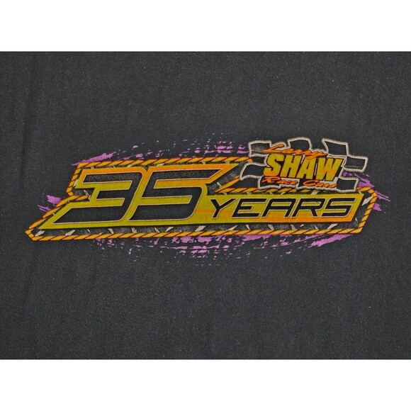 Larry Shaw Shirt Mens XL Race Cars 35 Years Racing Double Sided Graphic Tee - Picture 3 of 12